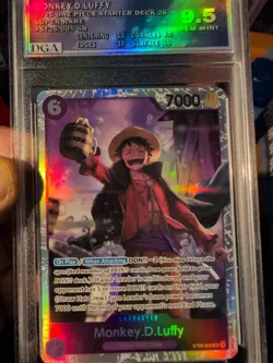 Monkey.D. Luffy 2025 One Piece Starter Deck 26 Super Rare DGA 9.5 (#ST26-005) - Image 1