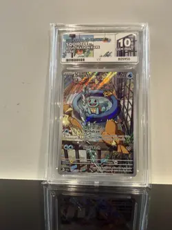 Ace 10 Squirtle 148/142 Stellar Crown Illustration Rare Pokemon TCG Card - Image 1