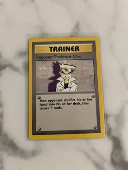 Imposter Professor Oak 73/102 Rare Trainer Card(Pokemon TCG Base Set) - Image 3