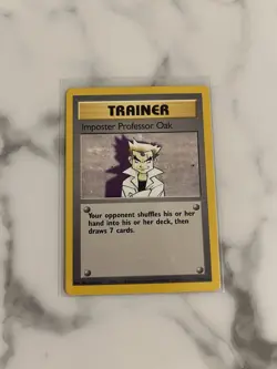 Imposter Professor Oak 73/102 Rare Trainer Card(Pokemon TCG Base Set) - Image 4