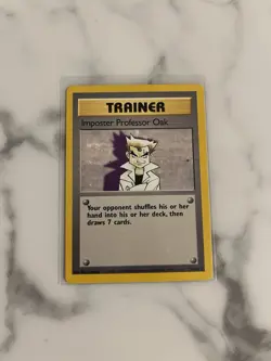 Imposter Professor Oak 73/102 Rare Trainer Card(Pokemon TCG Base Set) - Image 5