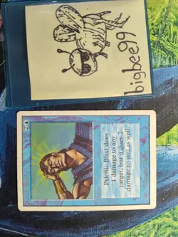 Psionic Blast - MTG - Unlimited - HP - Nice Vintage Card - Image 1