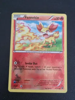 REVERSE HOLO Pokemon TCG Card XY Fates Collide Fennekin 11/124 - Image 1