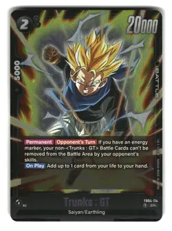 Trunks: GT FB04-114 SR Fusion World Dragon Ball Super Card - Image 1