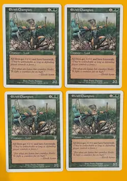 MTG ELVISH CHAMPION (x 4) 7th Edition (OldManMTG 004-336) - Image 1