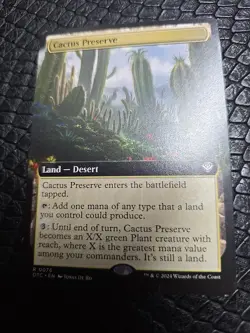 1x Cactus Preserve, Extended Art, Magic the Gathering MTG NM - Image 1