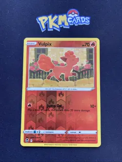 Pokemon TCG Vulpix Silver Tempest 017/195 Reverse Holo LP. - Image 1