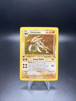 Pokemon Cards: 1st Edition Fossil Rare Holo: Kabutops 9/62 - Image 1