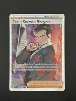 Pokemon TCG Team Rockets Giovanni 225/182 English SV10: Destined Rivals - NM - Image 1