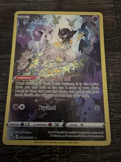 Pokemon TCG Mew GG10/GG70 Crown Zenith: Galarian Gallery Sleepy Mew - Image 1
