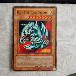 VINTAGE 1996 Original Blue-Eyes Toon Dragon YU-GI-OH TCG CARD SDP-020 Excellent - Image 1