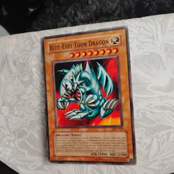 VINTAGE 1996 Original Blue-Eyes Toon Dragon YU-GI-OH TCG CARD SDP-020 Excellent - Image 4