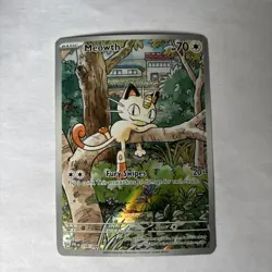 Pokemon Meowth 106/094 Phantasmal Flames Illustration Rare Holo Card 70 HP - Image 1