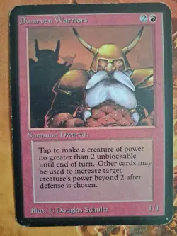 Mtg Alpha Dwarven Warriors - Image 1