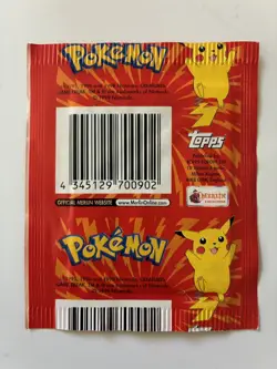 1999 Pokemon Topps Merlin Sealed Sticker Booster Pack Vintage - 1 x Pack - Image 2