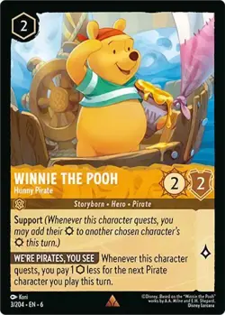 Winnie the Pooh - Hunny Pirate Lorcana • Rare • 3/204 Azurite Sea - Image 1