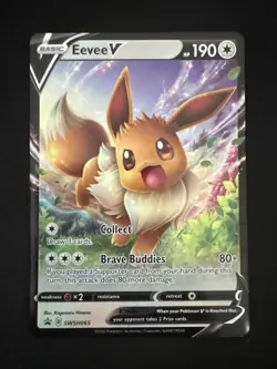 Eevee V SWSH065 SWSH: Sword & Shield Promo Cards Holo Pokemon - Image 1