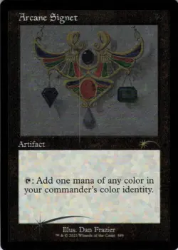 MTG Arcane Signet (Etch) (589) | NM Foil | Secret Lair Allied Signets {SLD} - Image 2