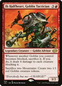 [MTG] Ib Halfheart, Goblin Tactician (554) (J22) NM - Image 1