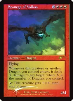 MTG - Scourge of Valkas - Retro Frame Foil - FIB - Magic the Gathering - Image 1