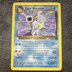 Dark Blastoise 20/82 Team Rocket Non-Holo Rare Pokemon Card TCG LP - Image 1