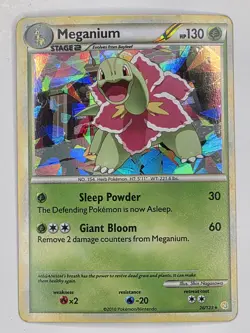 Meganium 26/123 Heartgold Soulsilver (Cracked Ice Holo) Pokemon TCG NM+ - Image 1