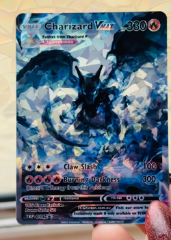 *CUSTOM* Charizard VMAX TKP011 Cracked Ice Holo Handmade Proxy Card TCGKITTEN - Image 2