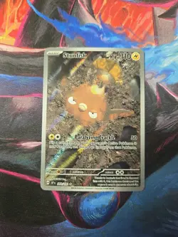 Stunfisk Pokemon Surging Sparks 202/191 Illustration Rare Holofoil - Image 1