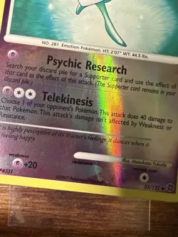 Pokemon - D&P Secret Wonders - Kirlia 53/132 Reverse Holo Uncommon - Light Play! - Image 3