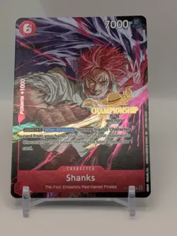 Shanks P-083 Championship Tournament Promo CS One Piece Card English - Image 1