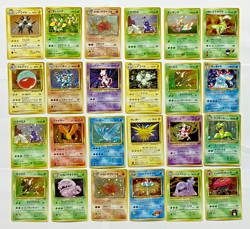24 Holo Lot Vintage Japanese Pokemon Card Old Back Included Mewtwo - Image 1