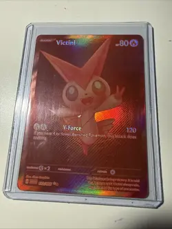 Pokemon TCG Red Victini Card 172/086 White Flare English Edition - Image 1
