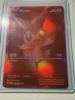 Pokemon TCG Red Victini Card 172/086 White Flare English Edition - Image 3