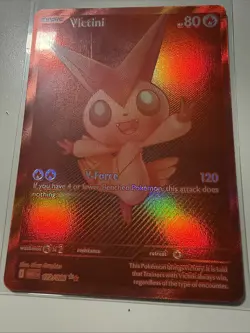 Pokemon TCG Red Victini Card 172/086 White Flare English Edition - Image 4