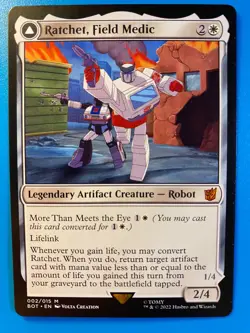MTG 1x Ratchet, Field Medic # 2 Universes Beyond: Transformers Magic the x1 NM - Image 1