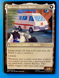 MTG 1x Ratchet, Field Medic # 2 Universes Beyond: Transformers Magic the x1 NM - Image 2