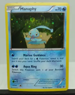 Pokemon TCG Manaphy Holo XY190 Black Star Promo LP/NM - FREE TRACKED SHIPPING - Image 1