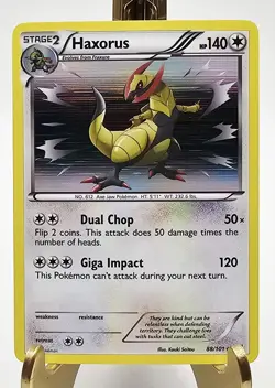 Haxorus 88/101 Holo Noble Victories Pokemon Card NM Rare - Fast Shipping - Image 1