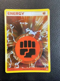 Fighting Energy 110/110 EX Holon Phantoms (Pokemon) Holo Rare - LP - Image 1