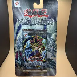 Yu-Gi-Oh Metal Raiders Blister Booster Pack Sealed Konami Square Logo Yugioh - Image 1