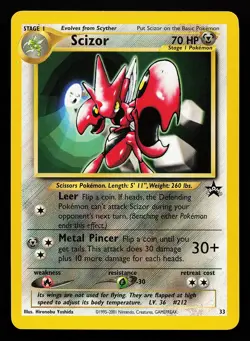 Scizor 33 WOTC Black Star Promo Pokemon Card - Image 1