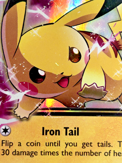 Pokemon TCG Pikachu EX XY84 Black Star Promo Holo Card - MP - Image 3