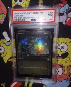 MTG Fallout Atomize Showcase Foil PSA 9 - Image 1