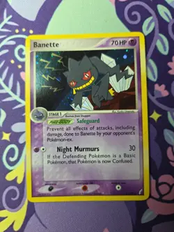 Pokemon TCG EX Crystal Guardians Banette 1/100 Holo Moderately Played - Image 1