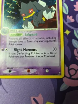 Pokemon TCG EX Crystal Guardians Banette 1/100 Holo Moderately Played - Image 4