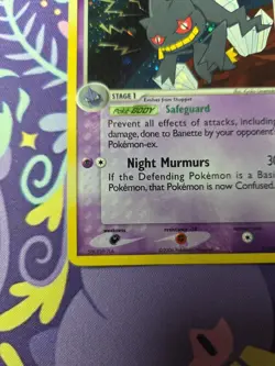 Pokemon TCG EX Crystal Guardians Banette 1/100 Holo Moderately Played - Image 5