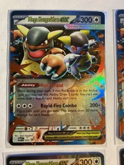 Pokemon TCG Mega Kangaskhan EX 025 Promo Play Set of 4 Cards Near Mint - Image 2