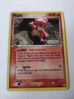 Pokemon Magby 58/92 Stamped Holo RARE EX Legend Maker Set (2006) - Image 1