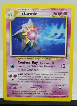 Pokemon - Starmie - 25/64 - Neo Revelation - Rare - LP Played- FREE SHIPPING - Image 1