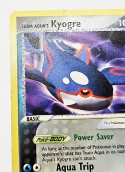 2004 Team Aqua’s Kyogre MP - 3/95 Pokemon Team Magma vs Team Aqua Non Holo Rare - Image 4